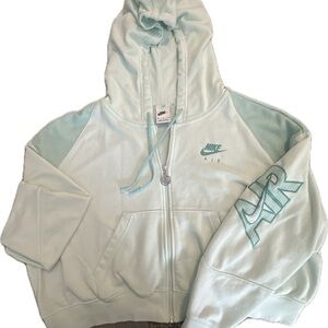 Nike Air Hoodie XL Full Zip Mint Green Sweatshirt Womens Mens Unisex Athletic